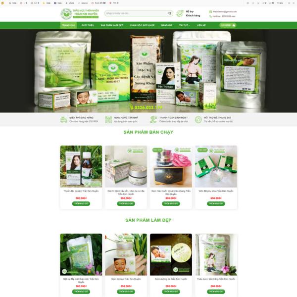 Theme WordPress bán dược phẩm, thuốc nam 02