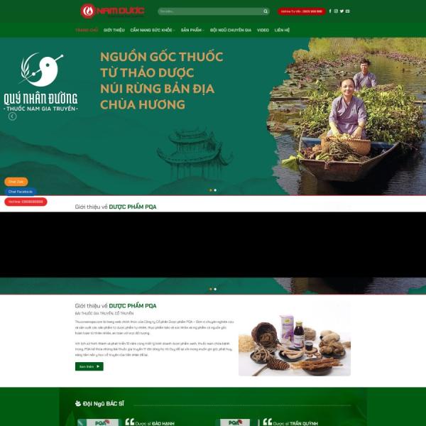 Theme WordPress bán thuốc nam 3