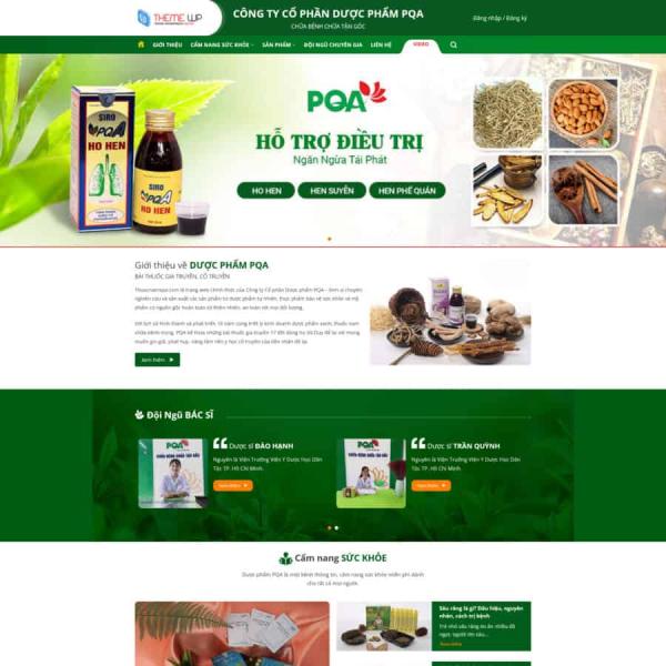 Theme WordPress bán thuốc nam