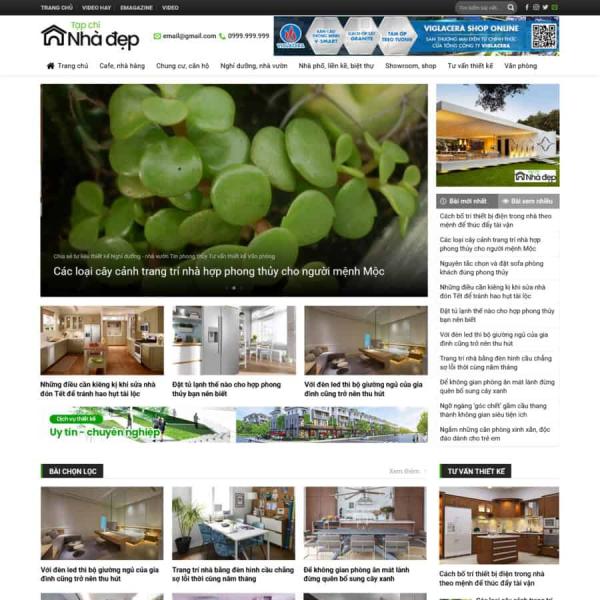 Theme WordPress tin tức xây dựng