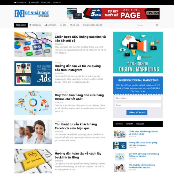 Theme WordPress tin tức 6
