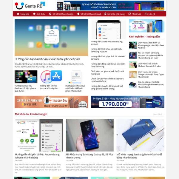 Theme WordPress tin tức new