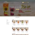 Theme WordPress quán trà sữa