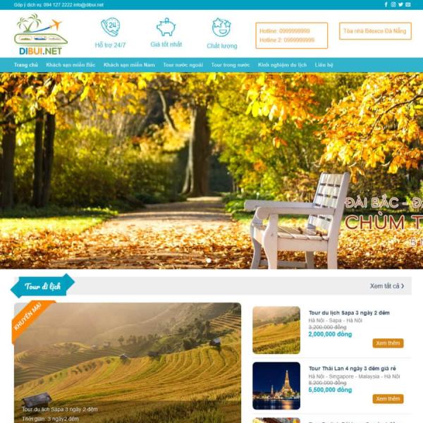 Theme WordPress tour du lịch