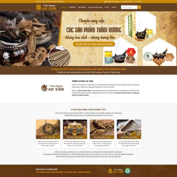 Theme WordPress bán trầm hương