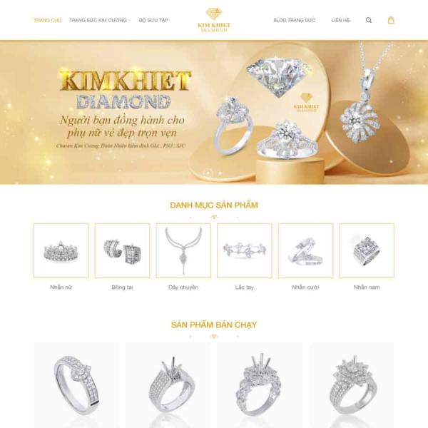 Theme WordPress bán đồ trang sức 1