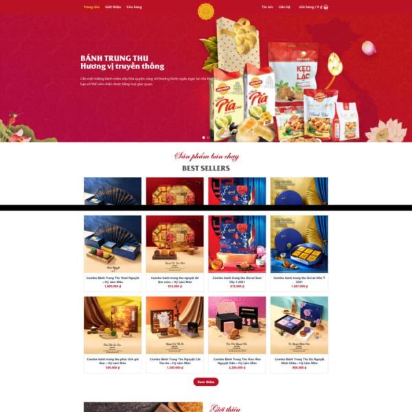 Theme WordPress bán bánh trung thu