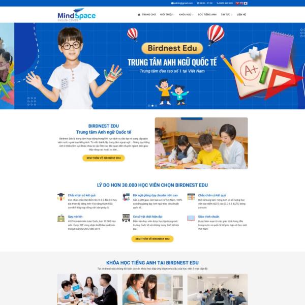 Theme WordPress trường anh ngữ 1