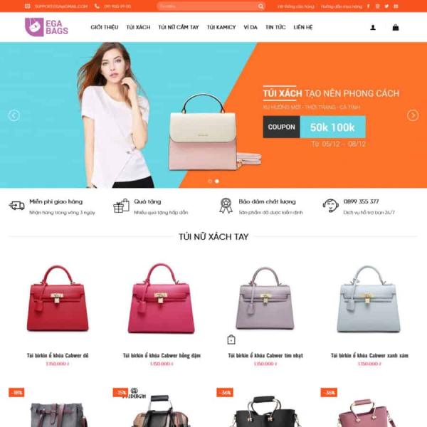 Theme WordPress bán túi xách