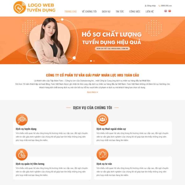 Theme WordPress tuyển dụng 3