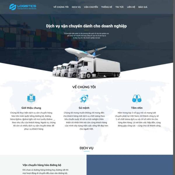 Theme WordPress dịch vụ vận chuyển 2