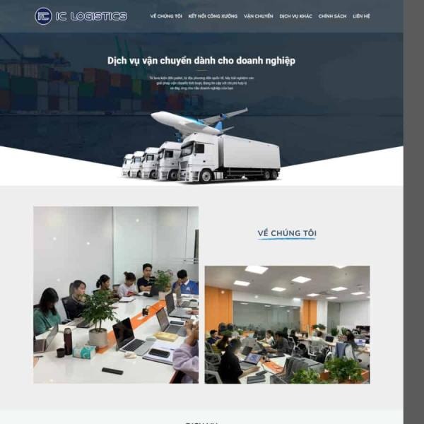 Theme WordPress dịch vụ vận chuyển 3