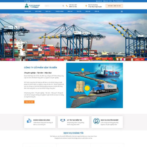Theme WordPress công ty vận tải quốc tế