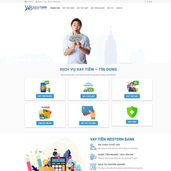 Theme WordPress dịch vụ tài chính vay tiền 1