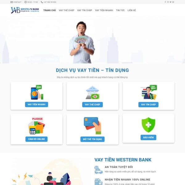 Theme WordPress vay tiền