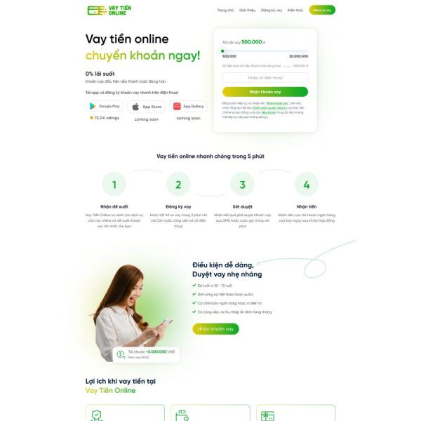 Theme WordPress dịch vụ vay tiền 3