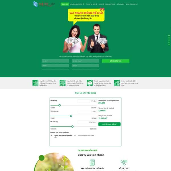 Theme WordPress dịch vụ vay tiền