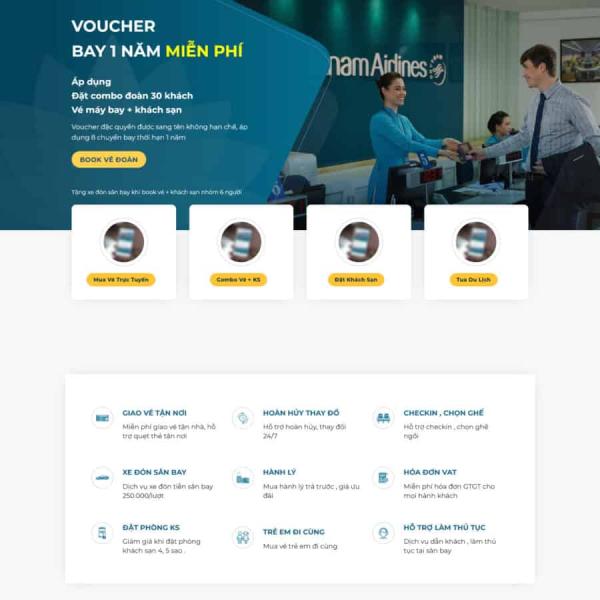 Theme WordPress vé máy bay giá rẻ