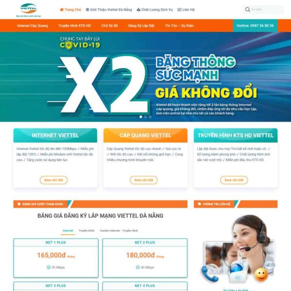 Theme WordPress lắp mạng viettel