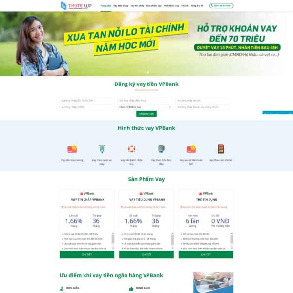 Theme WordPress vay tiền