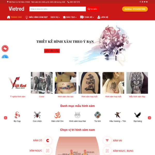 Theme WordPress tiệm xăm