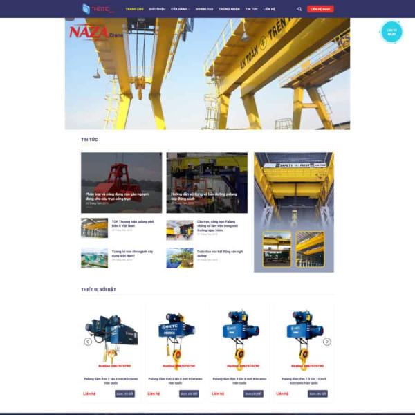 Theme WordPress công ty cẩu trục