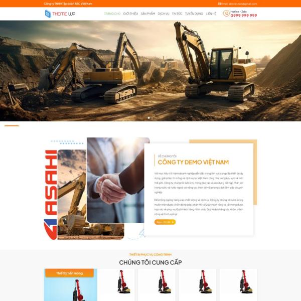 Theme WordPress xe cơ giới