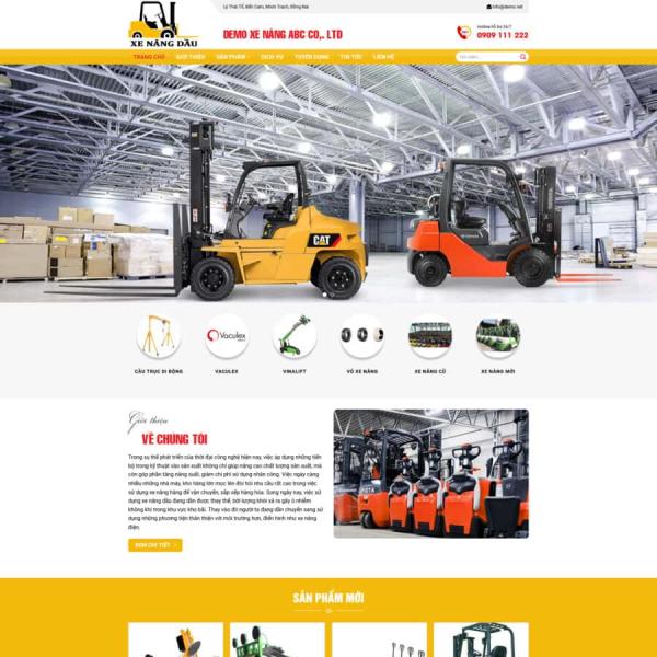 Theme WordPress bán xe nâng 1