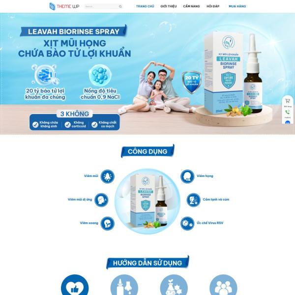 Theme WordPress bán thuốc xịt mủi