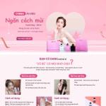 Theme WordPress ladingpape mỹ phẩm xịt thơm