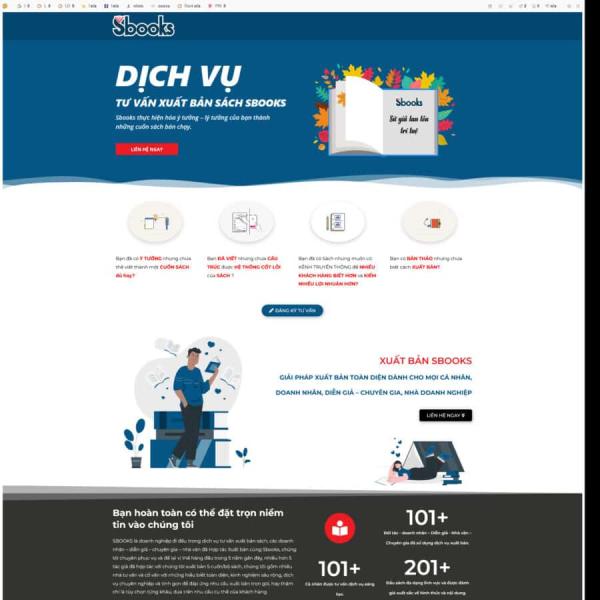Theme WordPress xuất bản sách