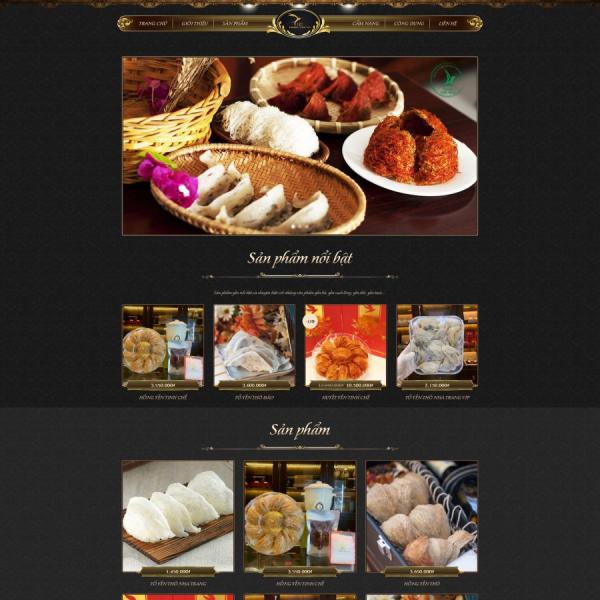 Theme WordPress bán yến sào 01