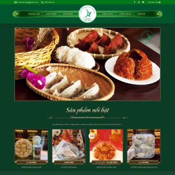 Theme WordPress bán yến xào