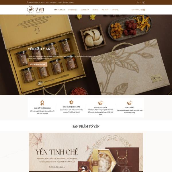 Theme WordPress yến sào 3