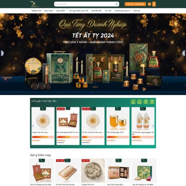 Theme WordPress bán yến sào 5