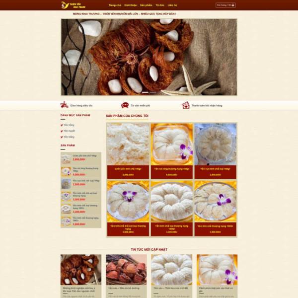 Theme WordPress yến sào